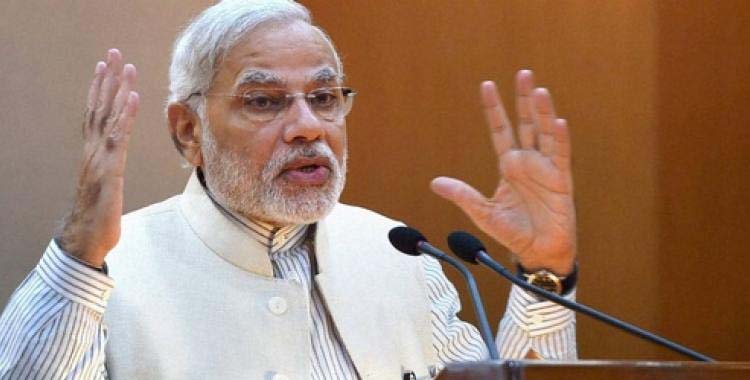 We are not land grabbers says Modi