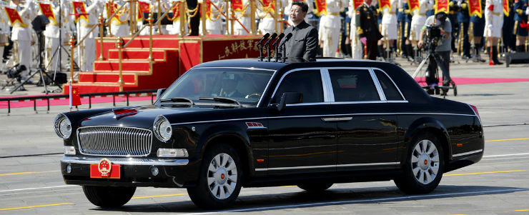 The security cars and the VVIPs