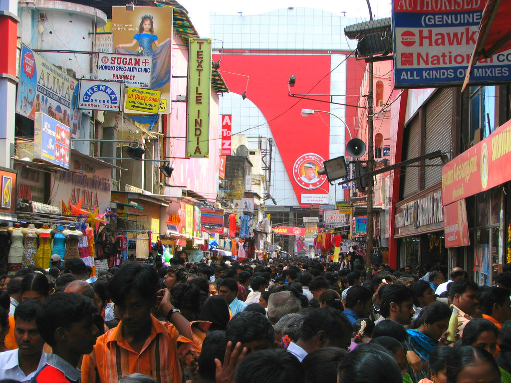 Crowded-Indian-Market