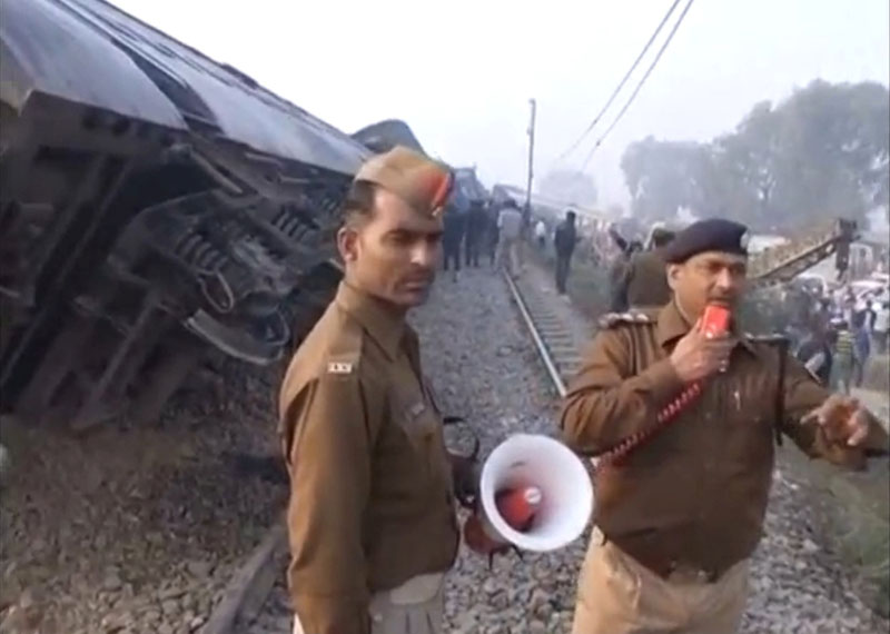 Train survivors in a state of shock