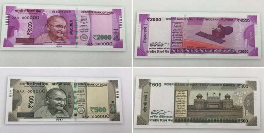 New Rs 500 & Rs 2000 notes in ATMs from 11nth