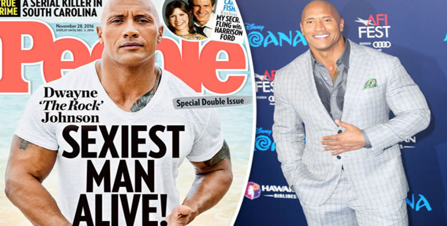 The Rock Dwayne is the sexiest man alive