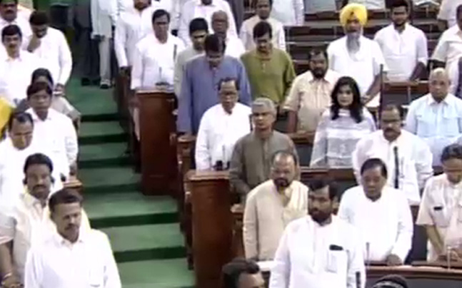 Lok Sabha adjourned after Condolence 