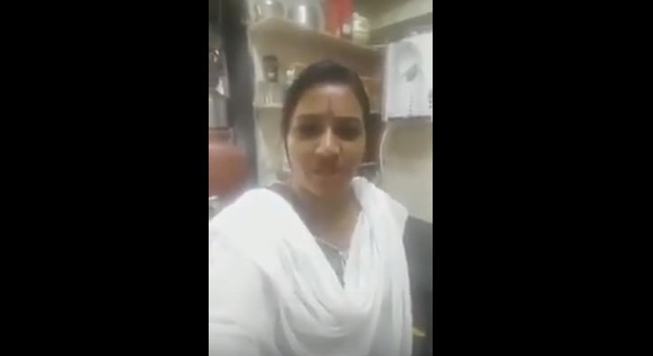 Lady fires on Narendra modi