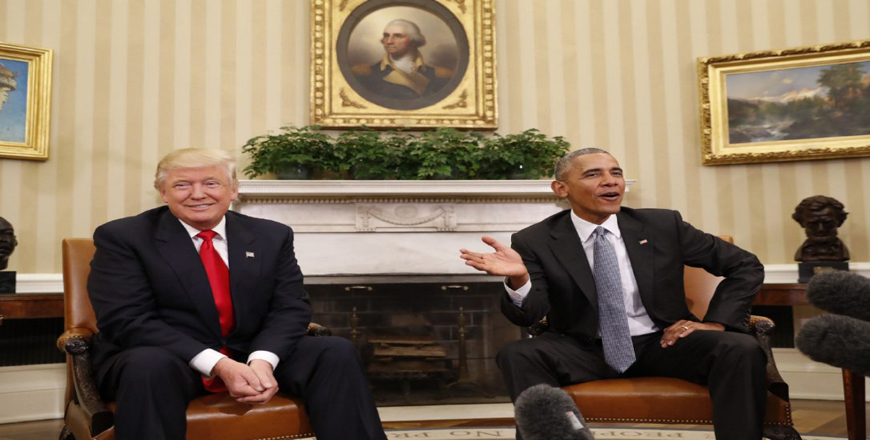 Obama meets with Trump