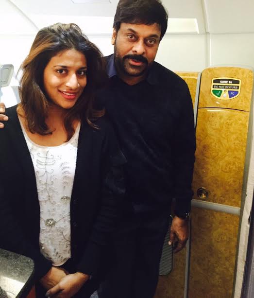 Chiranjeevi in Europe for 150th with Kajal Agarwal