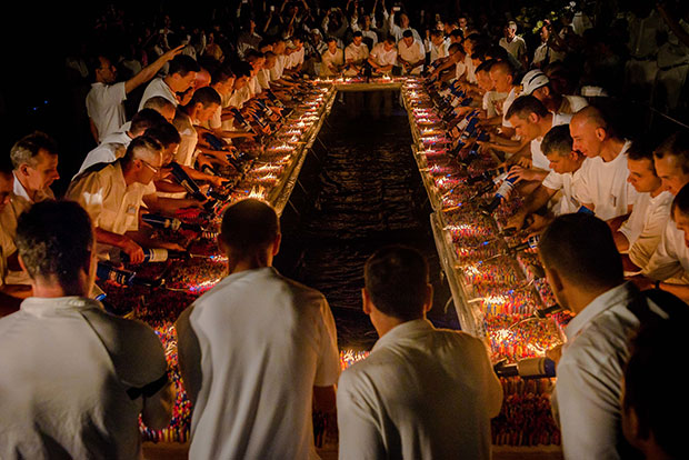 Record candles on a birthday cake 