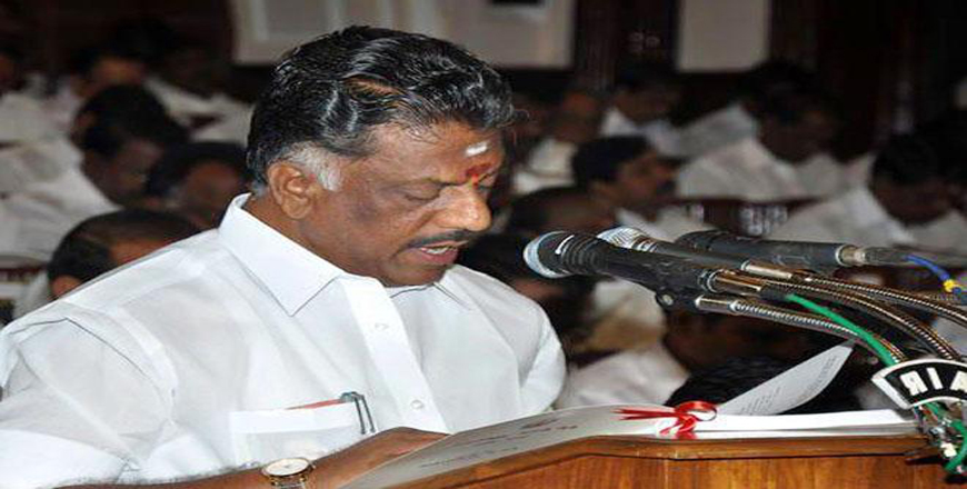Pannerselvam will be the new CM
