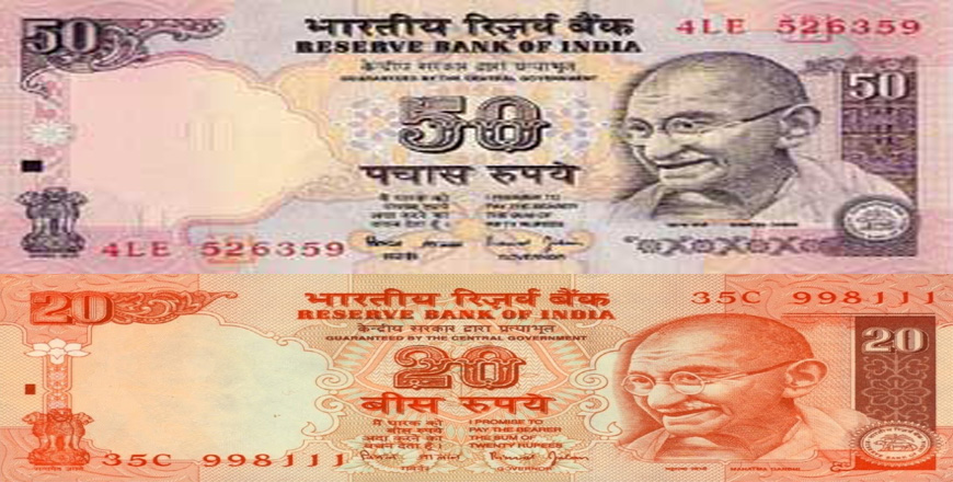 Rs 50 and Rs 20 notes are coming
