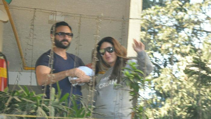 Taimur Khan comes home 