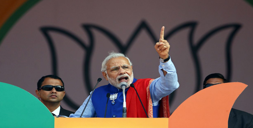 Modi moves debate on election funding