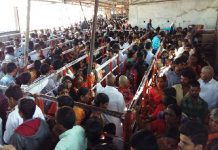 Heavy rush in Temples-2020 yadadri-templle