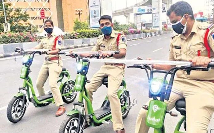Hala Electric Scooters to Cyberabad Police