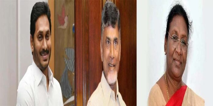 jagan and chandrababu naidu nd Murmu