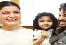 Samantha and Allu Arha waiting for Shakuntalam sam