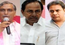 KCR alerts KTR and Harish