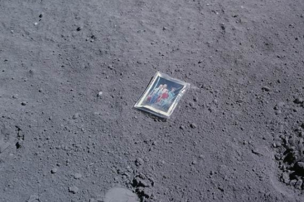 a photo on moon