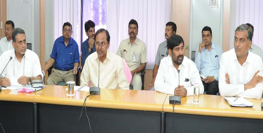 KCR holds review on new districts