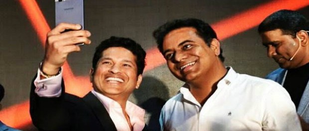 Minister KTR With Selfies 