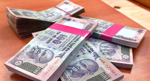 100-rupee notes Dropping Printing Press