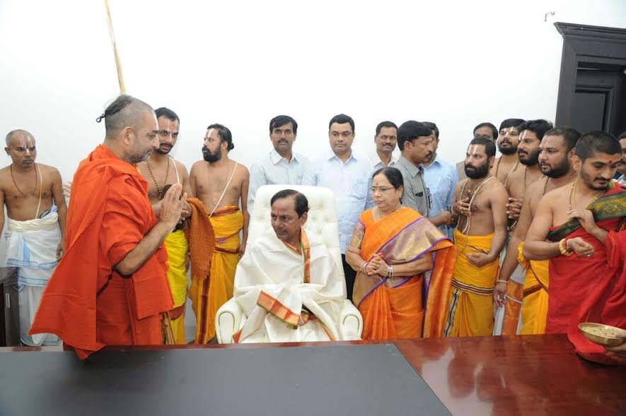 KCR move into new camp office