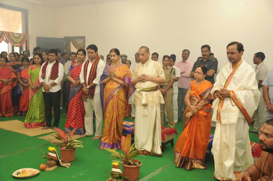 KCR move into new camp office