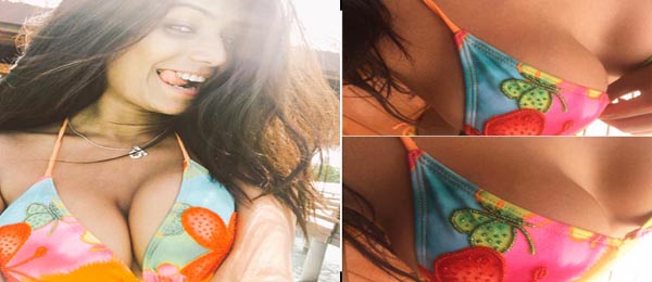 Poonam sizzles in a bikini during her holiday
