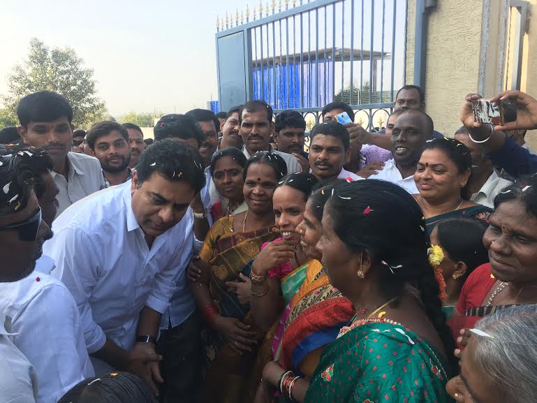 Minister KTR Intaract with people in Medchal 