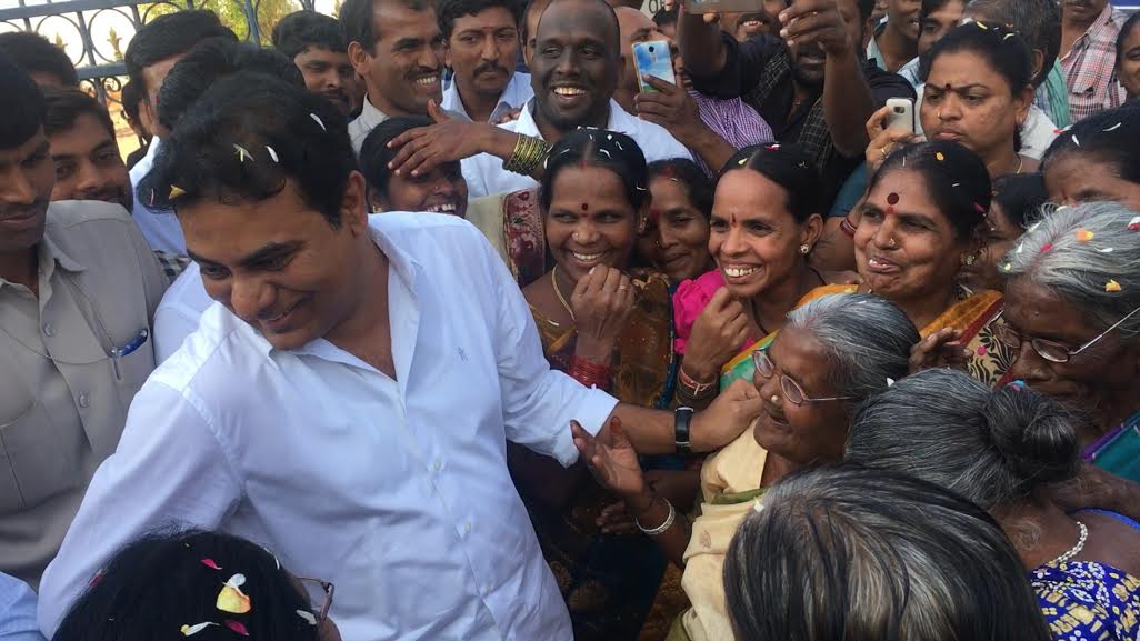 Minister KTR Intaract with people in Medchal 