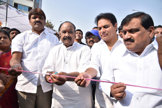 KTR inaugurates ‘Under Pass' at Ayyappa Society 