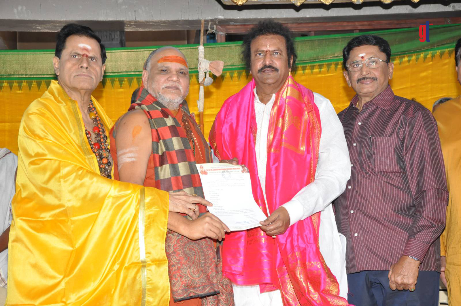 MohanBabu Takes Oath As Filmnagar Temple Chairman