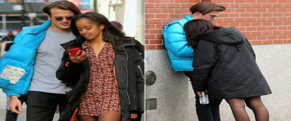 Malia Obama and boyfriend get flirty in NYC