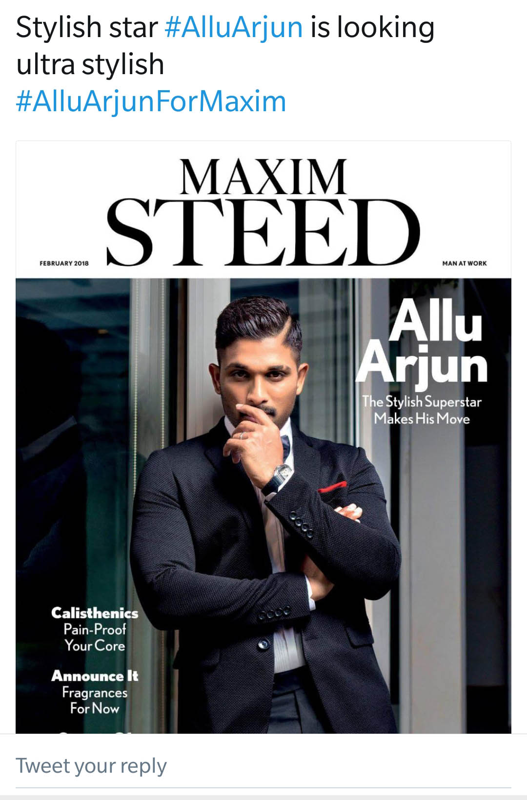 Allu Arjun graces the cover of a popular magazine