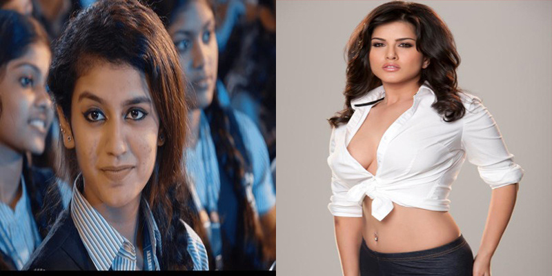 Priya Prakash Varrier beats Sunny Leone