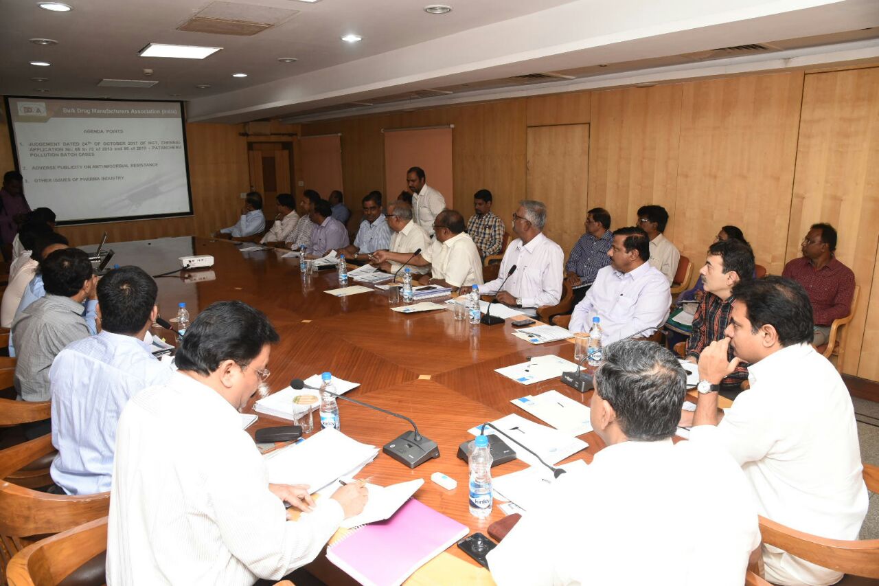 KTR holds a Meeting with Pharma Industry Representatives