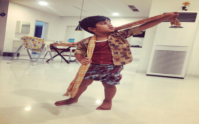 Allu Arjun Son Allu Ayaan as Rangasthalam Chitti Babu