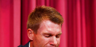 He wept real tears, but David Warner's straight-bat answers kept much ...