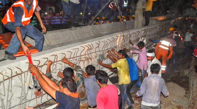 18 Dead As Under Construction Flyover Collapses In Varanasi