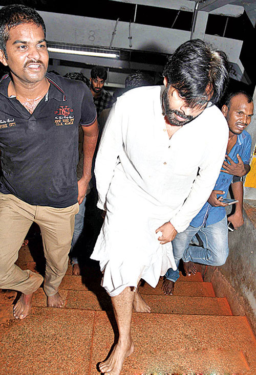 Pawan in Tirumala by Walk