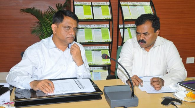 Arvind Kumar today held a series of meetings with the GHMC officials