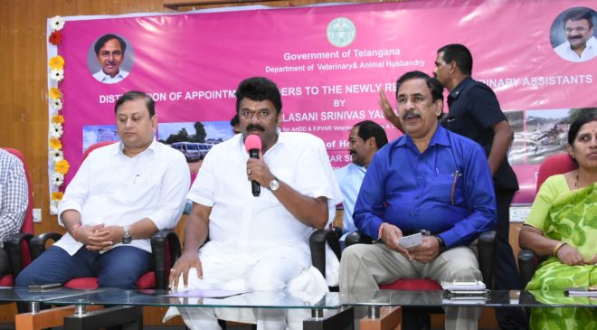 Minister Thalasani about Veterinary development