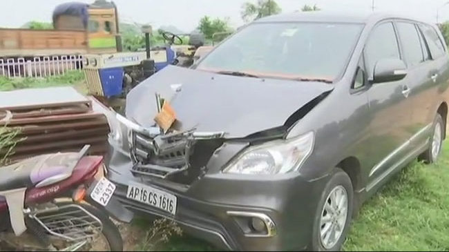 GVL Narasimha Rao's car hits two women; one dead 