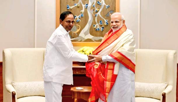 Modi- KCR discuss for an hour