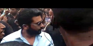 Suriya was mobbed by thousands of fans in Rajahmundry