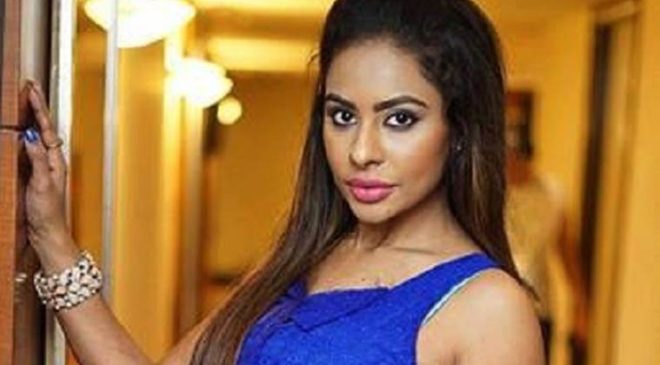 Sri Reddy doing a police roll in a Tamil movie