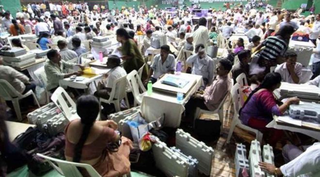 Teleangana Election Vote Counting1