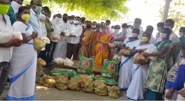 MLA Gadari Kishore Kumar Distributed Grocery