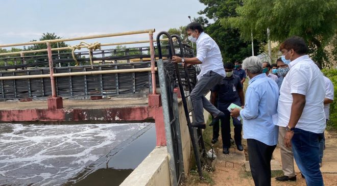 KTR Visits Wastewater Treatment Plant