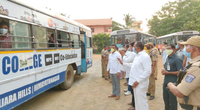 special buses for migrant workers