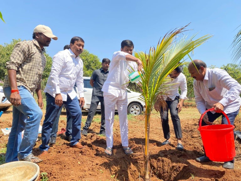 పుట్టిన రోజున మొక్కలు నాటిన మంత్రి వేముల..